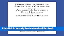[PDF]  Persons, Animals, Ships and Cannon in the Aubrey-Maturin Sea Novels of Patrick Obrian