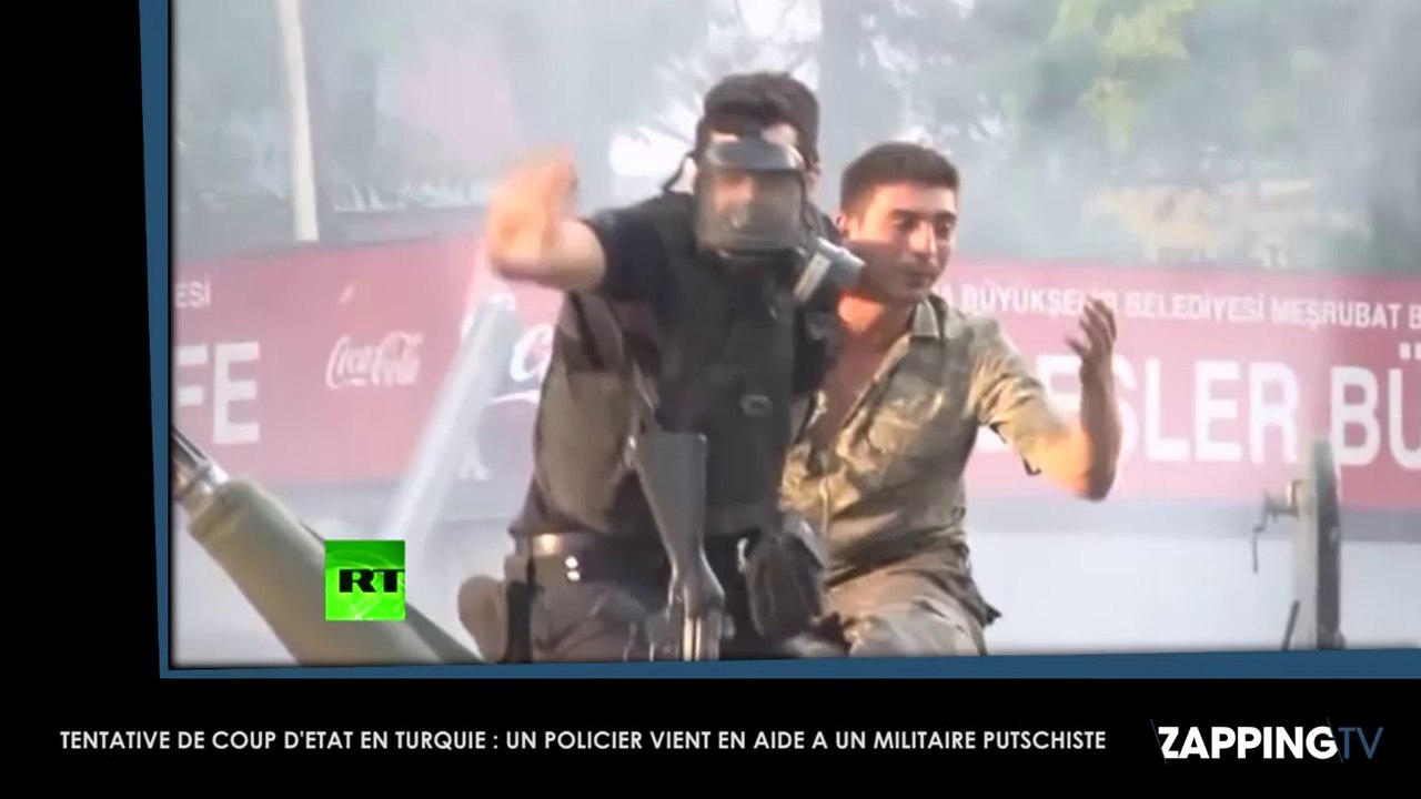 Tentative de coup d’état en Turquie : un militaire putschiste sauvé par un policier d’un lynchage public (Vidéo)