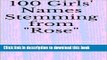 Download 100 Girls  Names Stemming from 