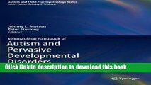 Read International Handbook of Autism and Pervasive Developmental Disorders (Autism and Child