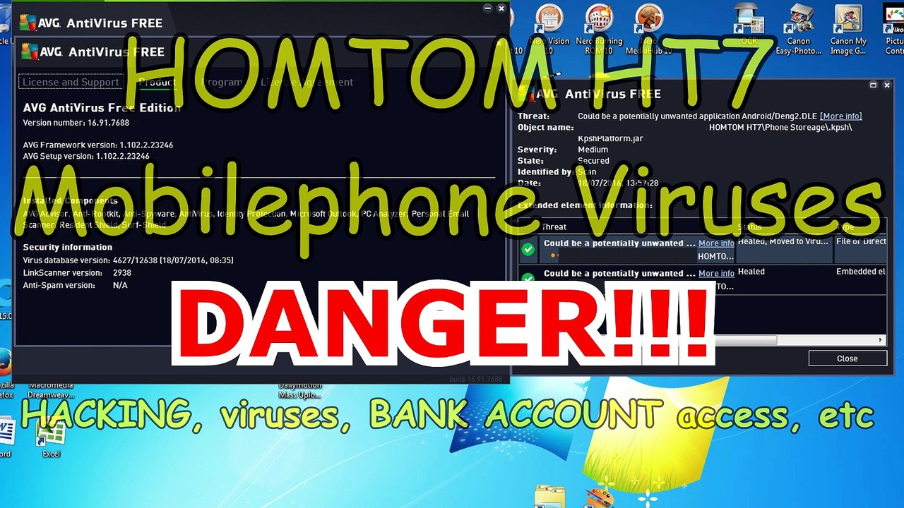 HOMTOM HT7 DANGER VIRUSES