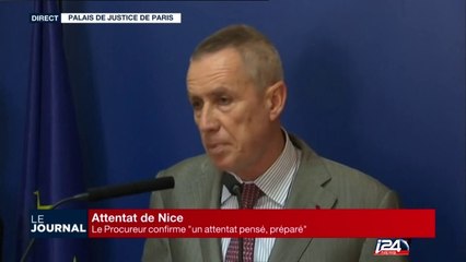 "L'attentat de Nice était pensé, préparé", conférence du Procureur de la République de  Paris
