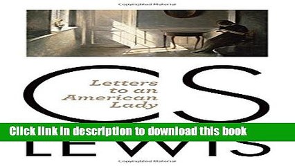 Read Letters to an American Lady PDF Free