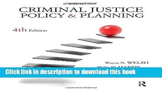 Download Criminal Justice Policy and Planning  PDF Online
