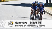 Summary - Stage 16 (Moirans-en-Montagne / Berne) - Tour de France 2016