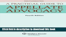 Download A Practical Guide To Appellate Advocacy (Aspen Coursebook Series)  PDF Free