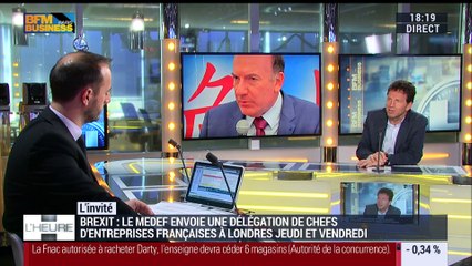 Sortie effective du Royaume-Uni de l'UE: "2019, c'est loin", Geoffroy Roux de Bézieux - 18/07
