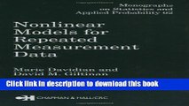 Read Books Nonlinear Models for Repeated Measurement Data (Chapman   Hall/CRC Monographs on