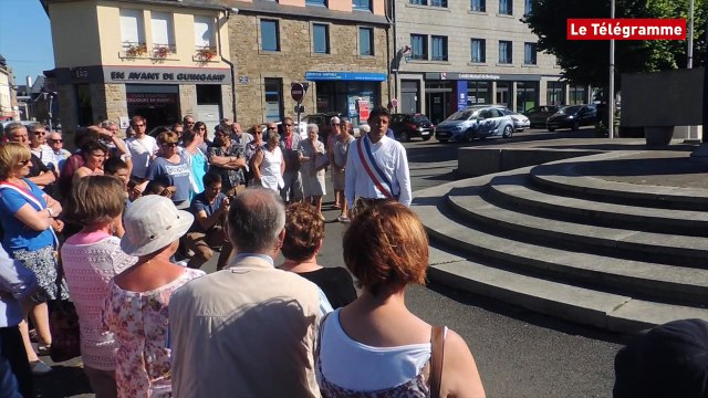Guingamp. une centaine de personnes à l'hommage niçois