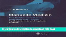 Read Manuelle Medizin: Eine EinfÃ¼hrung in Theorie, Diagnostik und Therapie Ebook Free