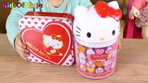 ぽぽちゃんと Hello Kitty キティちゃん お菓子食べてみた♪ おとちゃん Snack Time with Baby Doll Popochan
