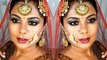 Eid Makeup + Indian_Pakistani Desi Bridal Makeup Tutorial - Glitter Cut Crease Full Face Makeup