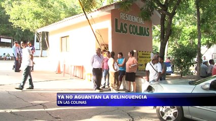 Ya no aguantan la delincuencia en la Colonia Las Colinas
