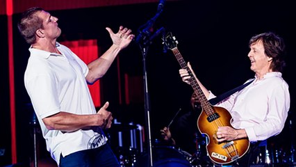 Rob Gronkowski Joins Paul McCartney & Bob Weir On Stage at Fenway