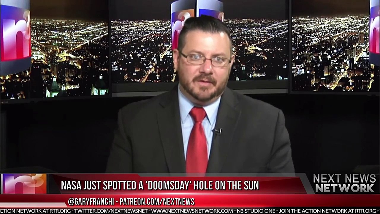 NASA JUST SPOTTED A ’DOOMSDAY’ HOLE GROWING ON THE SUN'S SURFACE.