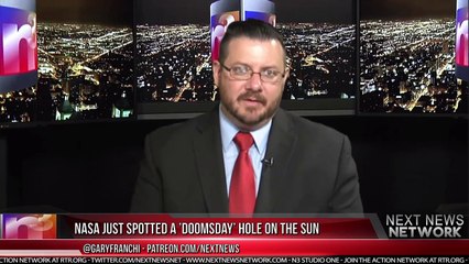 NASA JUST SPOTTED A ’DOOMSDAY’ HOLE GROWING ON THE SUN'S SURFACE.