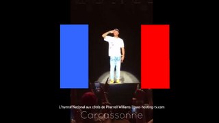 L'hymne National aux côtés de Pharrell Williams | festival à Carcassonne, France