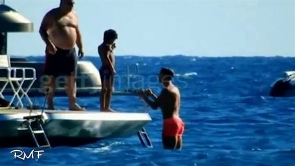 Cristiano Ronaldo on Ibiza holiday with family
