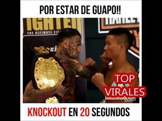 POR ESTAR GUAPO, KNOCKOUT EN 20 SEGUNDO