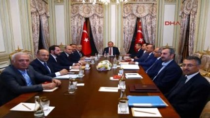 Cumhurbaşkanı Erdoğan Başbakan ve Bakanlarla 4 Saat Görüştü