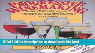 Read Progressive Wine Making  Ebook Free