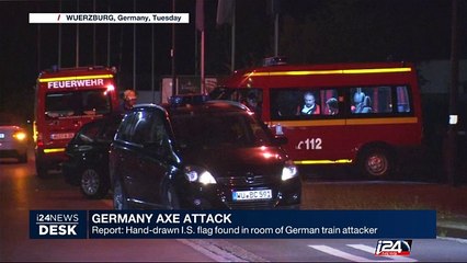 Hand-drawn I.S. flag found in room of German train attacker
