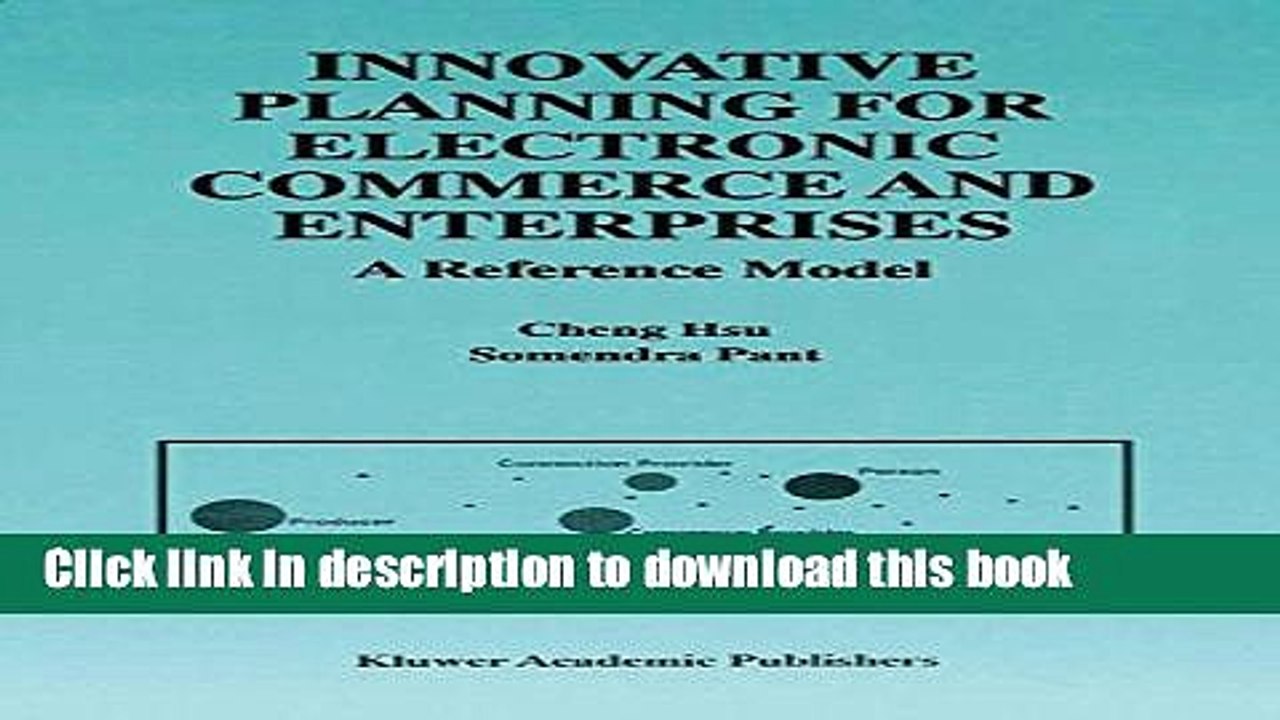 Read Innovative Planning for Electronic Commerce and Enterprises - A Reference Model  Ebook Free