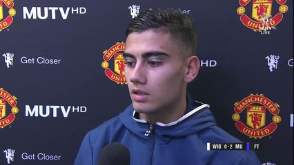 Andreas Pereira Post Match Interview - Manchester United 2-0 Wigan