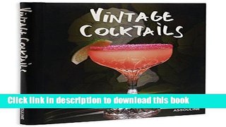 Read Vintage Cocktails (Connoisseur)  Ebook Free