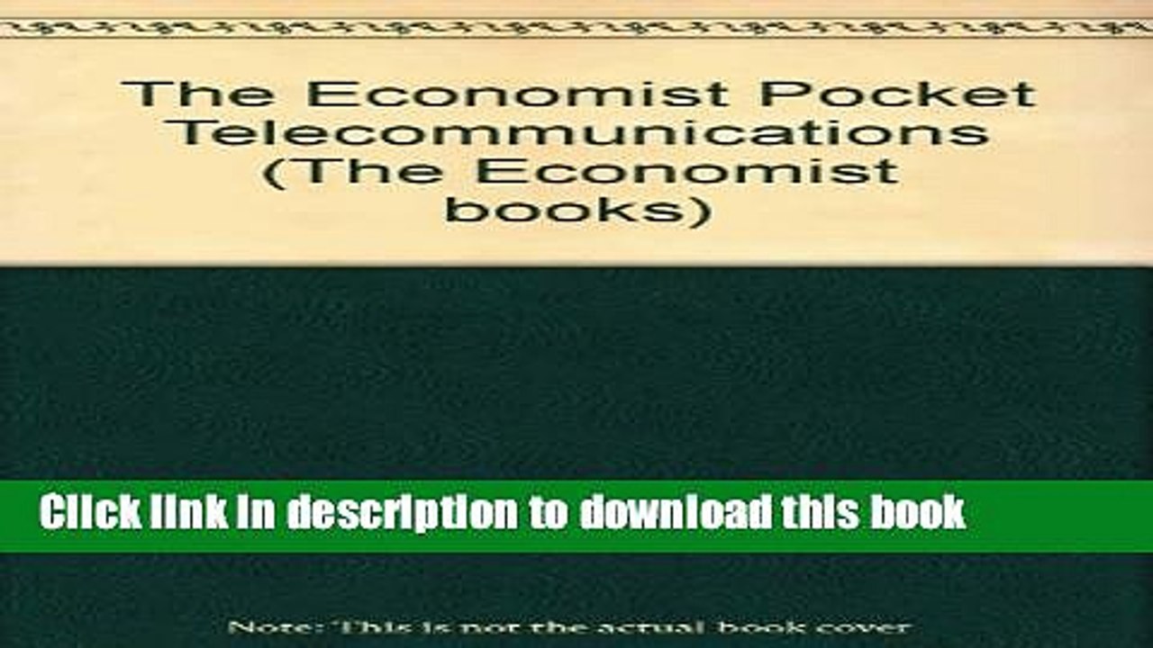 Read "Economist" Pocket Telecommunications  PDF Online