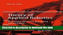 Download Theory of Applied Robotics: Kinematics, Dynamics, and Control (2nd Edition)  Ebook Online