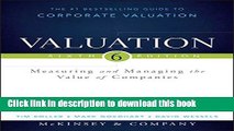 Read Valuation: Measuring and Managing the Value of Companies Ebook Free