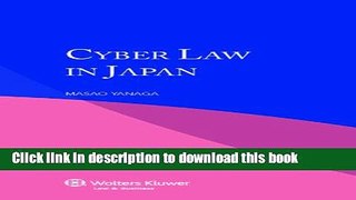 Download Cyber Law in Japan  PDF Free