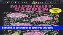 Read Creative Haven Midnight Garden Coloring Book: Heart   Flower Designs on a Dramatic Black