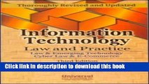 Read Information Technology Law and Practice: Law   Emerging Technology Cyber Law   E-Commerce