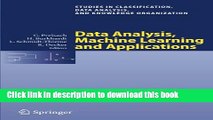 Read Data Analysis, Machine Learning and Applications: Proceedings of the 31st Annual Conference