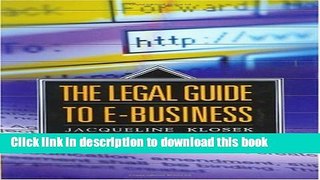 Read The Legal Guide to E-Business  PDF Online