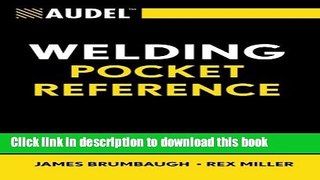 Read Audel Welding Pocket Reference  Ebook Free