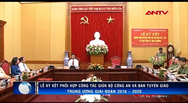 Bộ Công an và Ban Tuyên giáo Trung ương ký kết phối hợp công tác giai đoạn 2016 - 2020