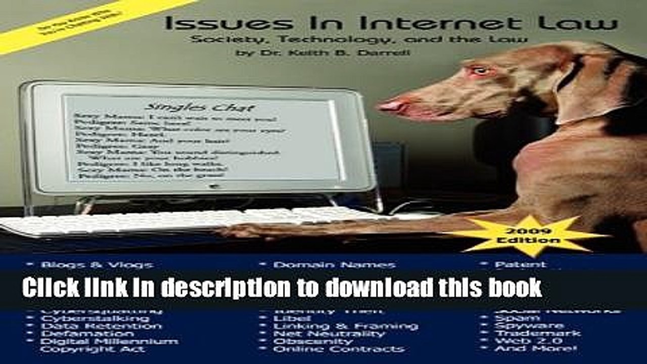 Read Issues In Internet Law: Society, Technology, and the Law PDF Free