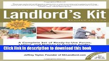 [Read PDF] The Landlord s Kit, Revised Edition: A Complete Set of Ready to use Forms, Letters, and