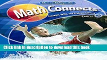 Read Math Connects: Concepts, Skills, and Problems Solving, Course 2, Student Edition (MATH