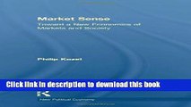 Read Market Sense: Toward a New Economics of Markets and Society (New Political Economy)  Ebook Free