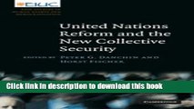 Read United Nations Reform and the New Collective Security (European Inter-University Centre for