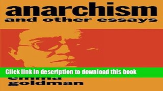 Download Books Anarchism and Other Essays (Dover Books on History, Political and Social Science)