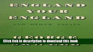 Download Books England Your England E-Book Download