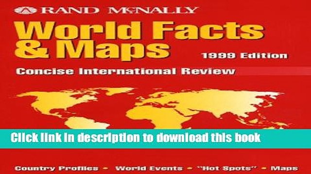 Read Books Rand McNally World Facts Maps (Annual) E-Book Free
