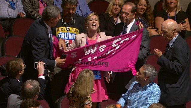 Protester interrupts Jeff Sessions's speech