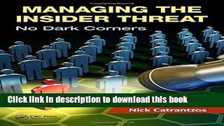 Read Managing the Insider Threat: No Dark Corners  PDF Free