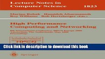 Read High-Performance Computing and Networking: 8th International Conference, HPCN Europe 2000